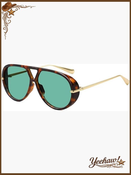 Accessories - Oversized Aviator Sunglasses Retro Shield UV400 Protection Unisex